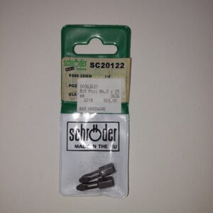 Bits (16) Pozi 2x25mm
