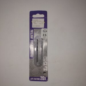 IM (10) Industrial Metal Drill bit 2,5mm Carded