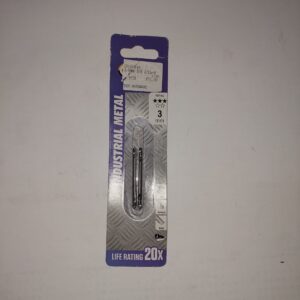 IM (12) Industrial Metal Drill bit 3,0mm Carded/2
