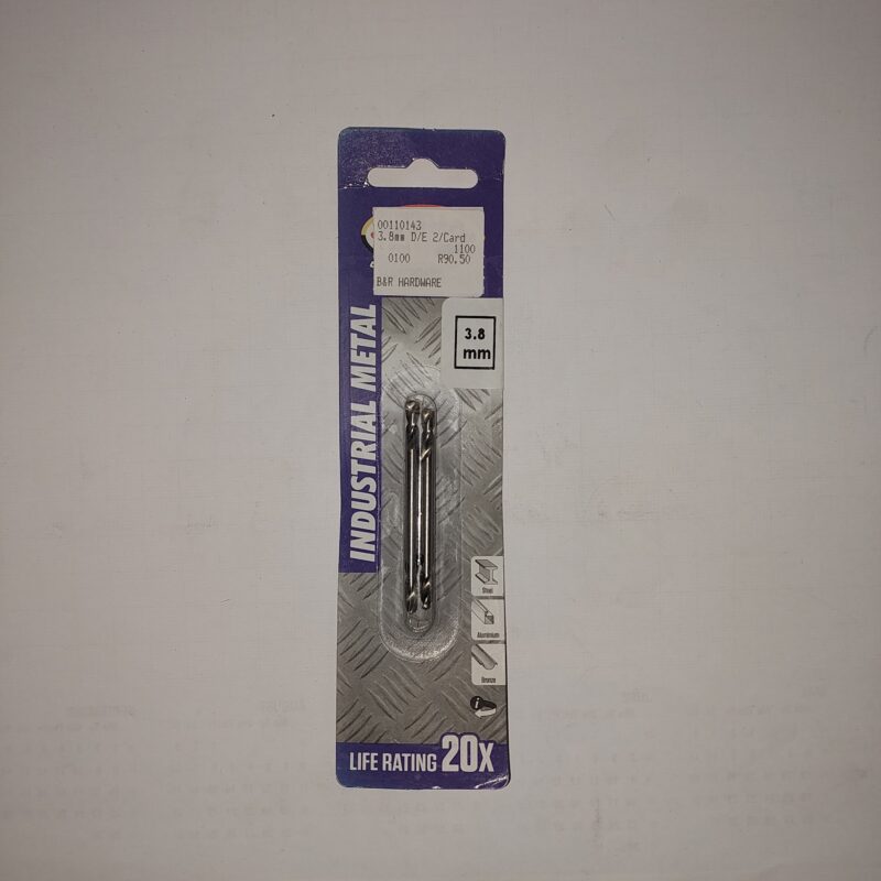 Industrial Metal Drill bit 3,8mm Carded/2