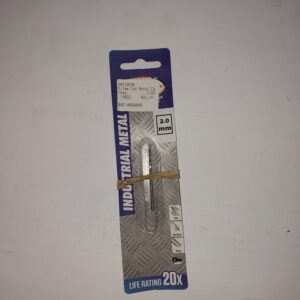 IM (16) Industrial Metal Drill bit 2,0mm Carded