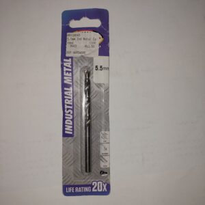 IM (17) Industrial Metal Drill bit 5,5mm Carded