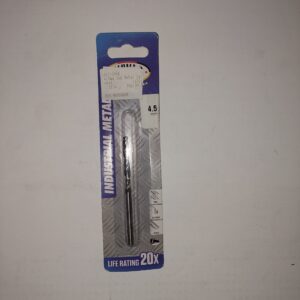 IM (6) Industrial Metal Drill bit 4,5mm Carded