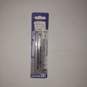 IM (8) Industrial Metal Drill bit 4,0mm/2 Carded
