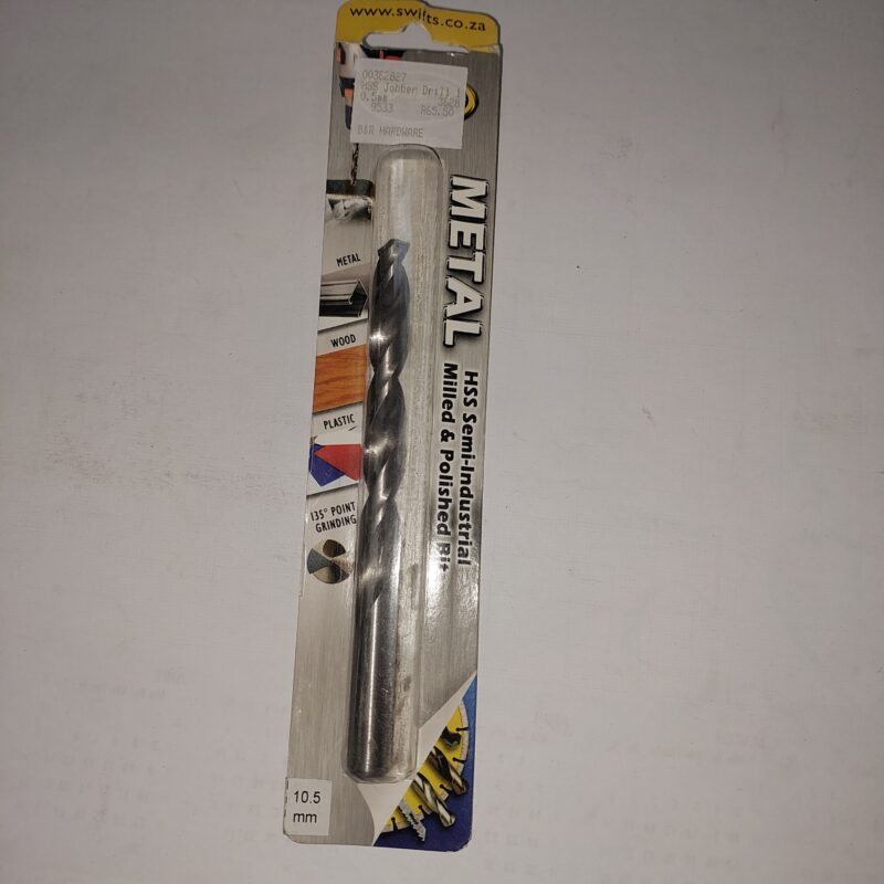Metal Drill bit 10,5 mm Carded
