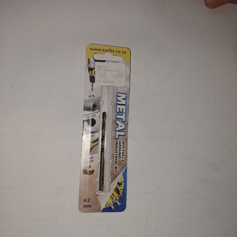 Metal Drill bit 4.2mm Carded