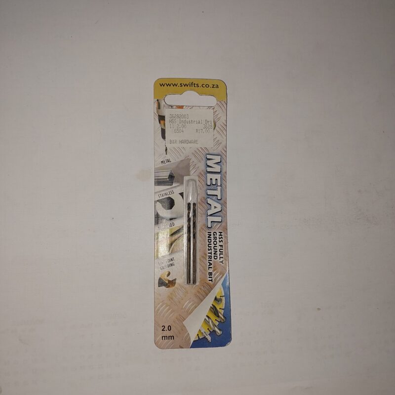 Metal Drill bit 2,0mm Carded