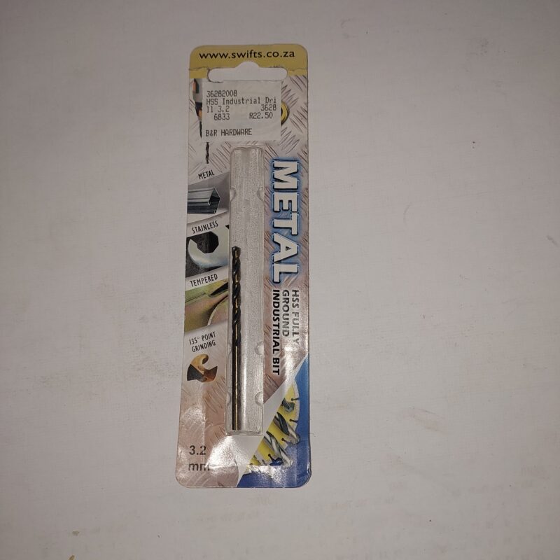 Metal Drill bit 3.2 mm Carded
