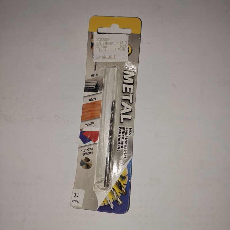 Metal Drill bit 3,5mm Carded