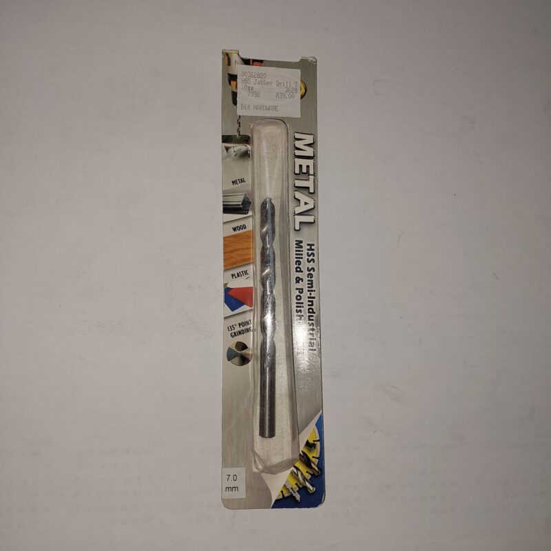 Metal Drill bit 7,0mm Carded