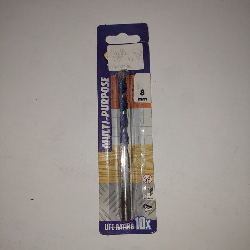 Multi-Purpose Drill bit 8,0mm Carded