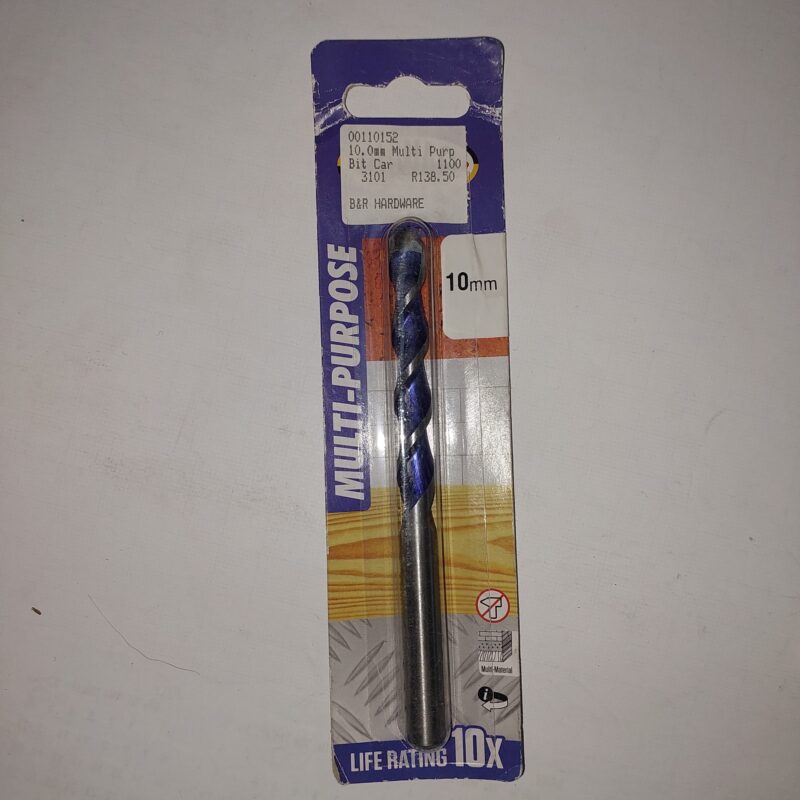 Multi-Purpose Drill bit 10,0mm Carded