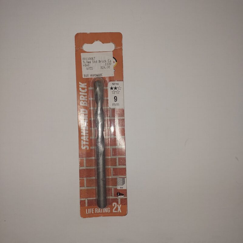 SB (3) Standard Brick Drill bit 9,0mm Carded