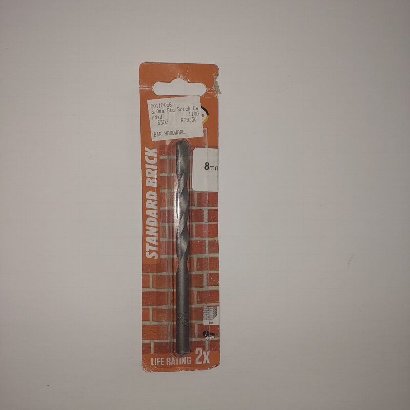SB (4) Standard Brick Drill bit 8,0mm Carded