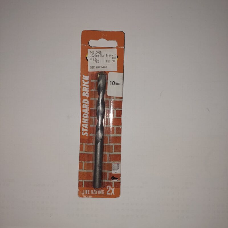 SB (7) Standard Brick Drill bit 10,0mm Carded