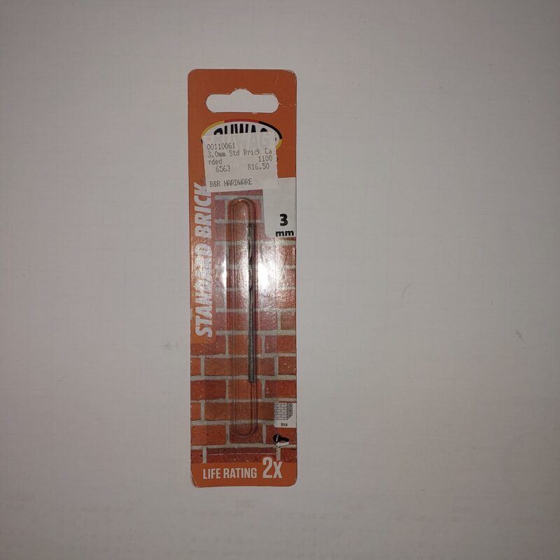 Standard Brick Drill bit 3,0mm Carded