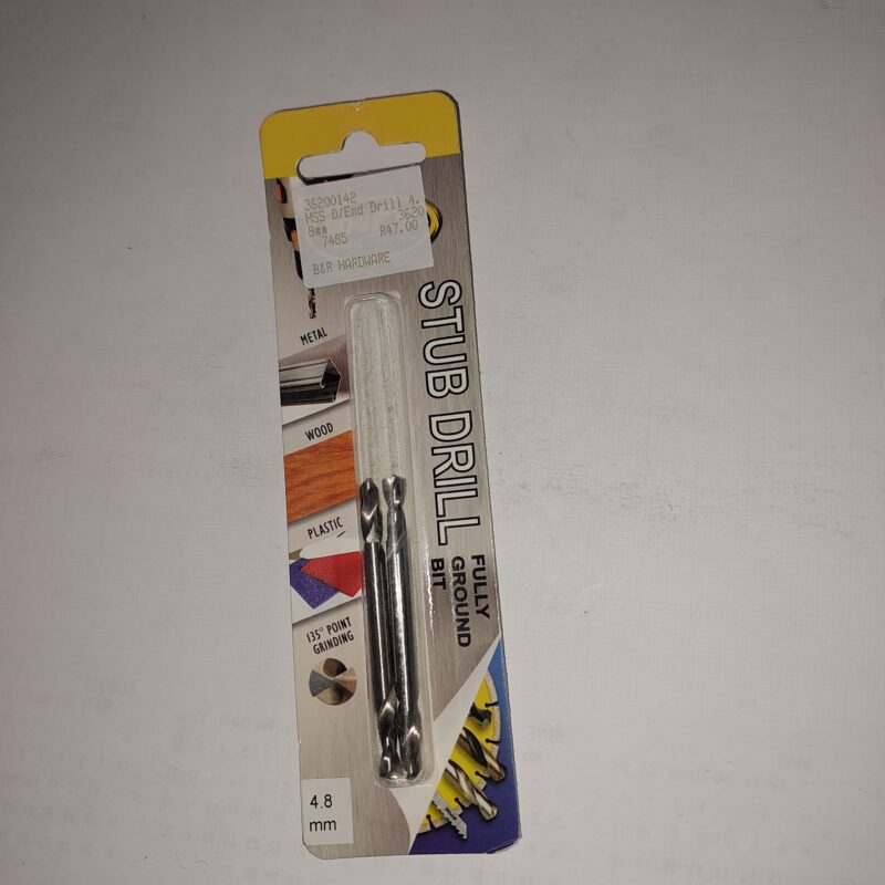 SD (2) Stub Drill bit 4,8mm