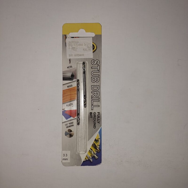 Stub Drill bit 3,3mm