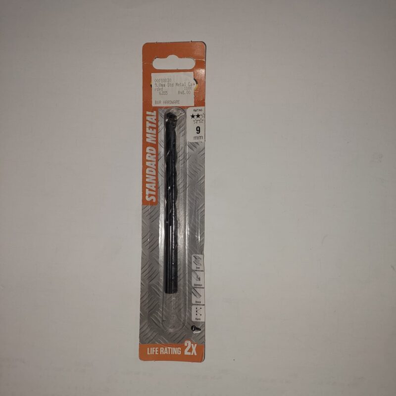 Standard Metal Drill bit 9,0mm Carded