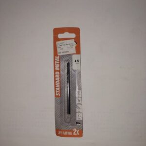 Standard Metal Drill bit 4,5mm Carded