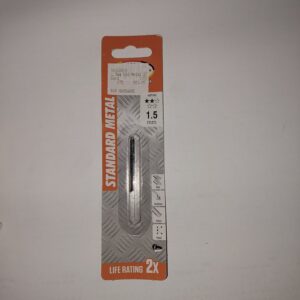 SM (5) Standard Metal Drill bit 1,5mm Carded