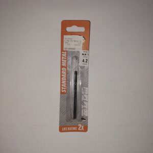 Standard Metal Drill bit 4,2mm Carded