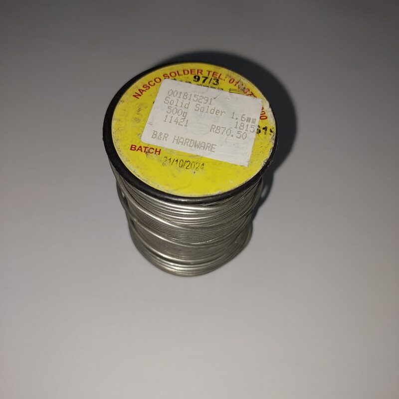 Nasco Soldering Solid Solder 1.6mm 500g