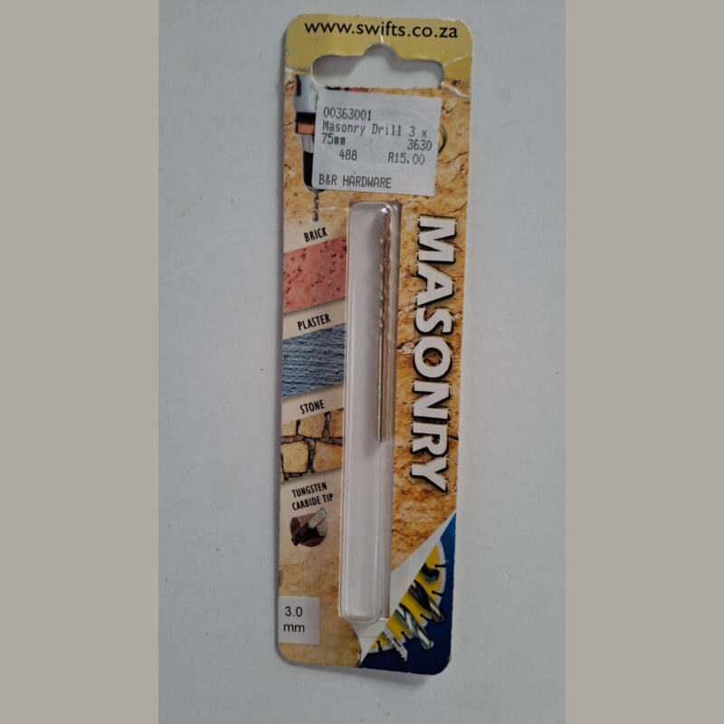 Masonry Drill Bit 3x75mm
